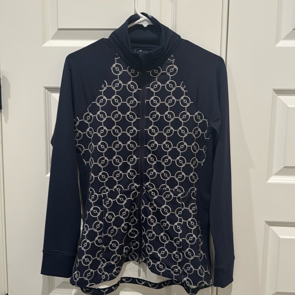 Peter Millar Track Jacket Women's Navy Blue Activewear Casual Size Small